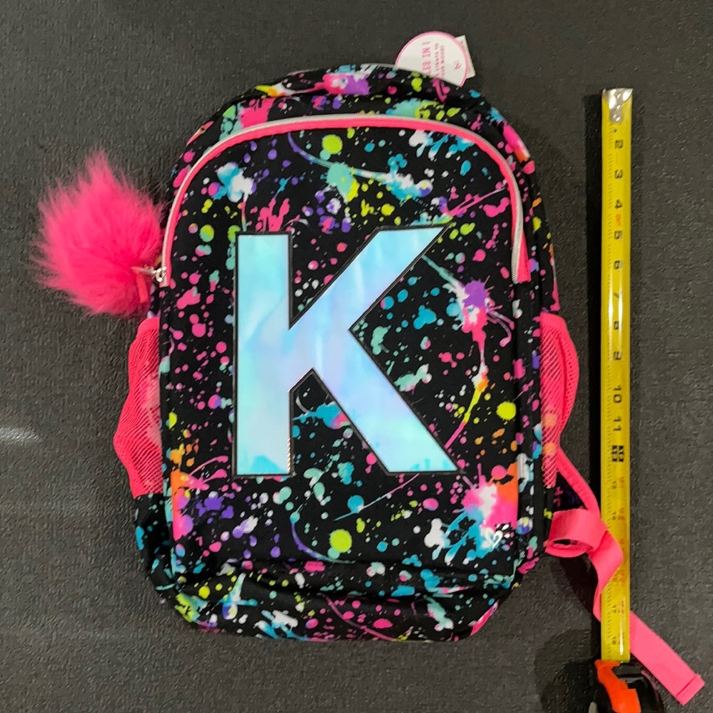 Brand New K initial backpack from Justice